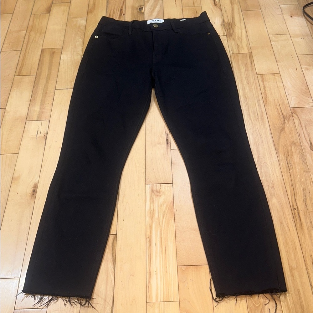 Frame Denim Black Skinny Jeans